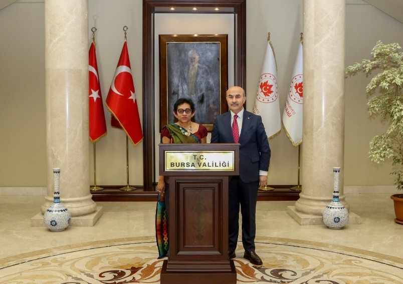 Bursa Valisi Sayın Mahmut Demirtaş ile Sri Lanka Türkiye Büyükelçisi görüştü