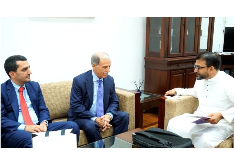 Sri Lanka Türkiye Akdeniz Bölgesi (Adana) Fahri Konsolosu, Sri Lanka Dışişleri Devlet Bakanı Sayın Tharaka Balasuriya ile görüştü