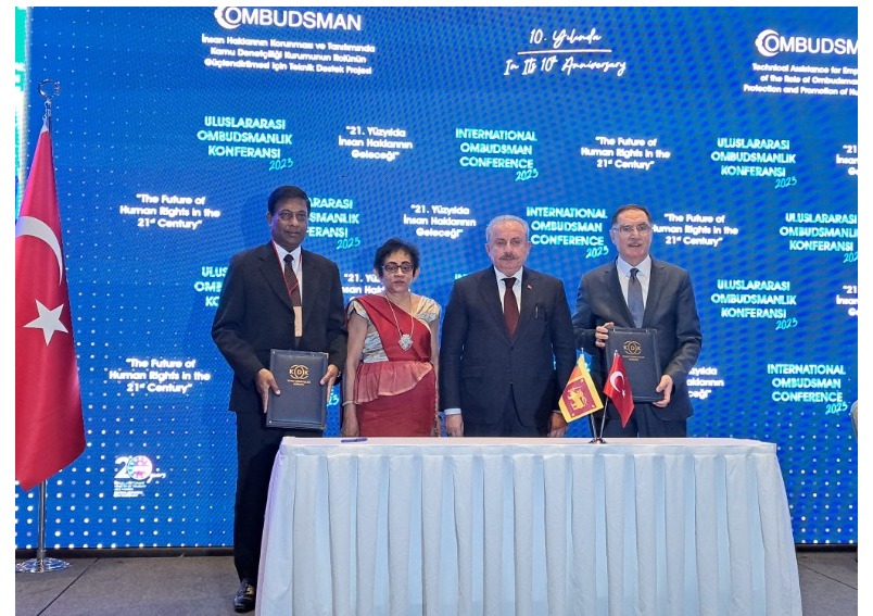 Sri Lanka ve Türkiye Ombudsmanları İkili İşbirliği Mutabakat Zaptı’nı Ankara’da İmzaladı