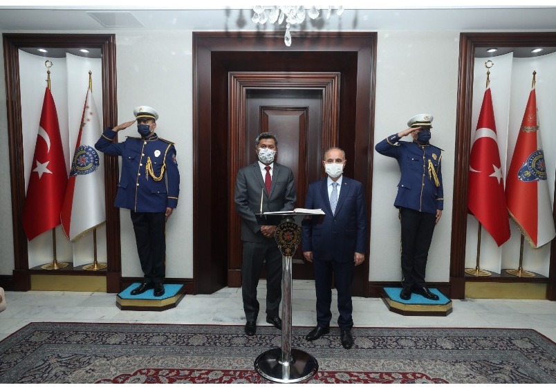 Büyükelçi Türkiye Cumhuriyeti İçişleri Bakanlığı Emniyet Genel Müdürüne Ziyarette Bulundu
