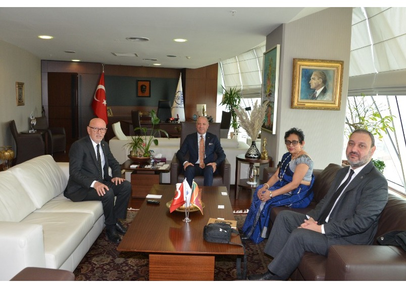 Sri Lanka’nın Türkiye Büyükelçisi Ankara Sanayi Odası Başkanı ile görüştü