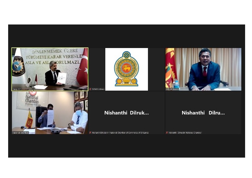Sri Lanka Ulusal Ticaret Odası ve Sinop Ticaret ve Sanayi Odası, iki Ticaret Odası arasında ilk kez Mutabakat Zaptı imzaladı