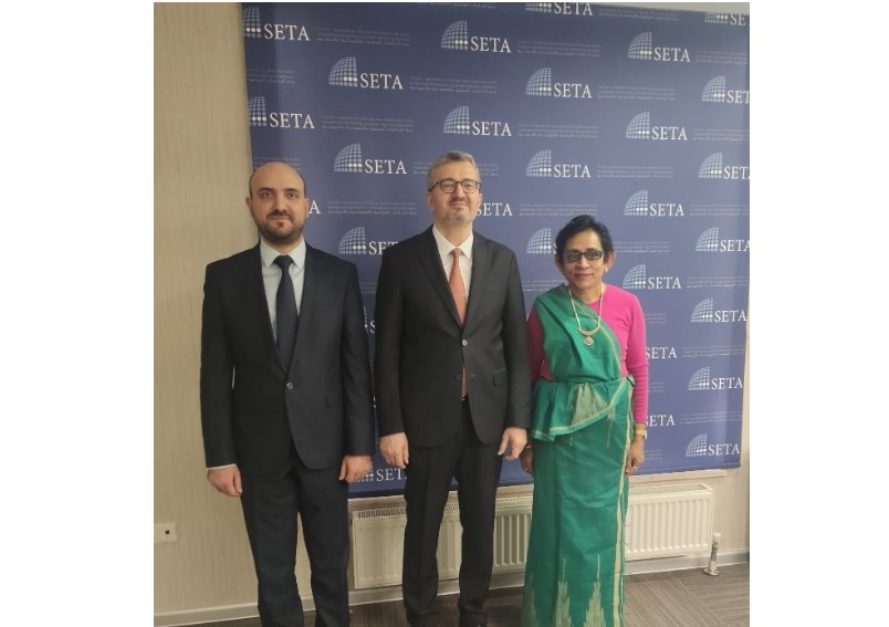 Büyükelçi, SETA Koordinatörü Prof. Dr. Burhanettin Duran ile görüştü