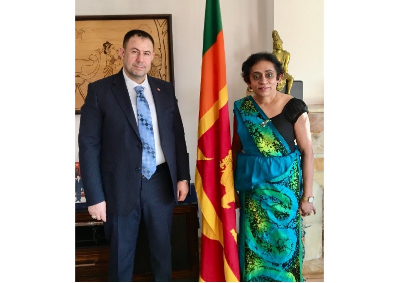 Sri Lanka Gaziantep Fahri Konsolosu Sri Lanka Büyükelçisini ziyaret etti