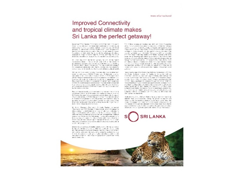 Gelişmiş Bağlantılar ve tropikal iklimi, Sri Lanka’yı mükemmel bir geçit haline getiriyor!