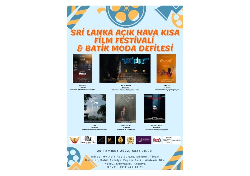 Sri Lanka Açık Hava Kısa Film Festivali ve Batik Moda Defilesi